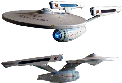 Enterprise Spaceship (500x312), Png Download