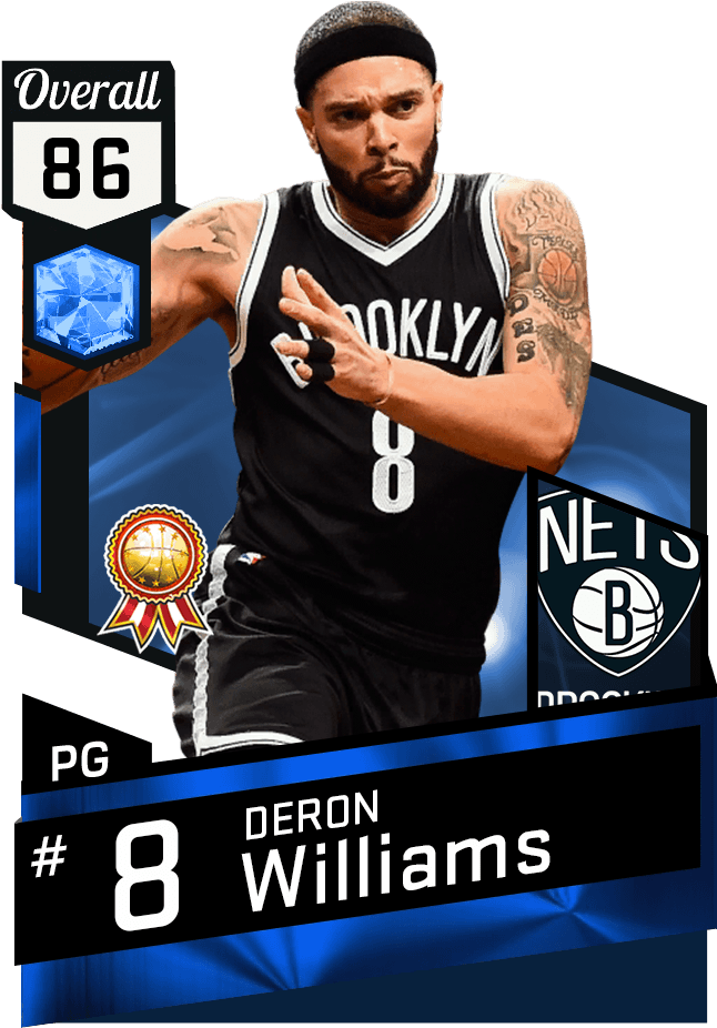 Deron Williams - Deron Williams Nba 2k17 (651x941), Png Download
