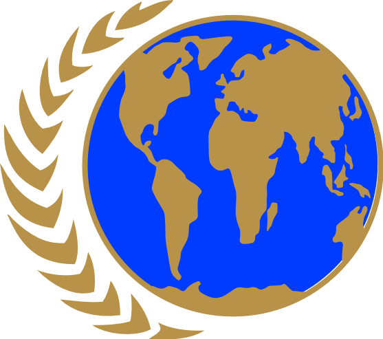 During The Original Run Of Star Trek - Earth Logo Png (542x480), Png Download