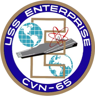 Seal Of Uss Enterprise - Uss Enterprise Cvn 65 Logo (371x375), Png Download
