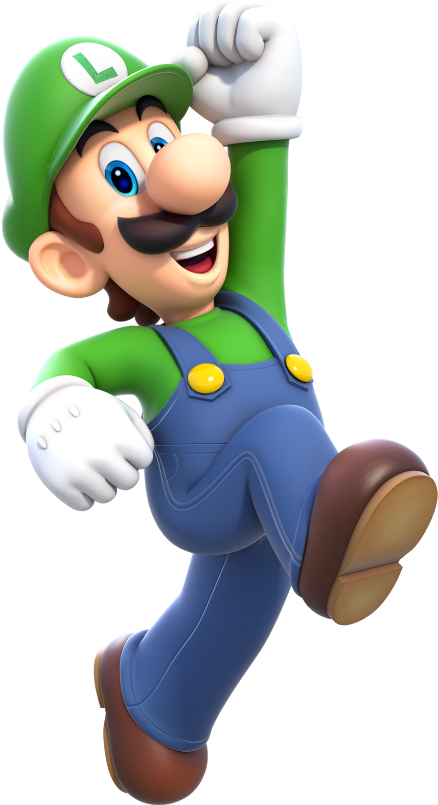 Luigi Clipart Paper Mario - Super Mario Luigi Png (857x1573), Png Download