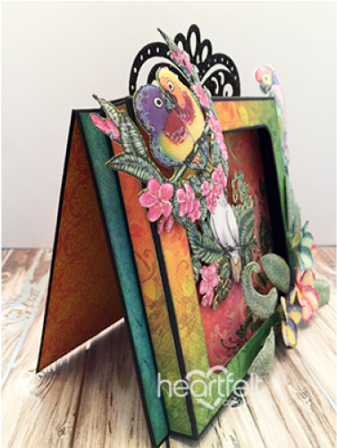 Heartfelt Creations Tropical Plumeria Cling Stamp Set - Parrot (500x500), Png Download
