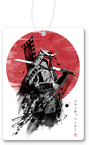 Mandalorian Samurai Air Freshener - Boba Fett Samurai Tattoo (480x480), Png Download