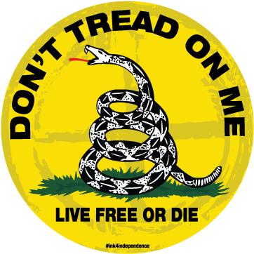 Round Don't Tread On Me - Dont Tread On Me Flag (600x600), Png Download
