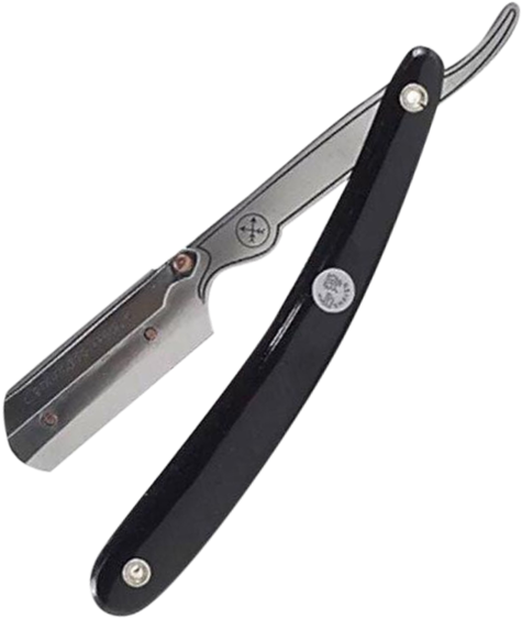 Parker Srb Barber Straight Razor - Black (600x600), Png Download