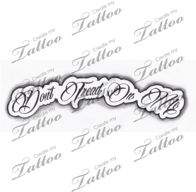 Marketplace Tattoo Don't Tread On Me Quote - Dont Tread On Me Font (400x400), Png Download