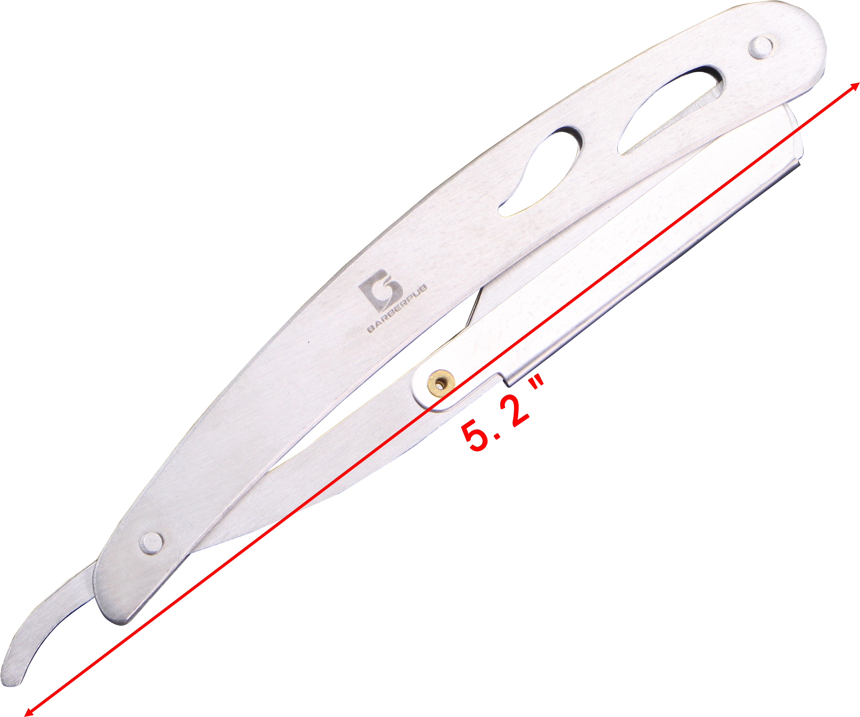 Barberpub Professional Barber Straight Edge Razor Safety (3456x3456), Png Download