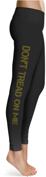Don't Tread On Me Leggings - Custom Number Plate Leggings, Capris Or Yoga Pants (600x600), Png Download