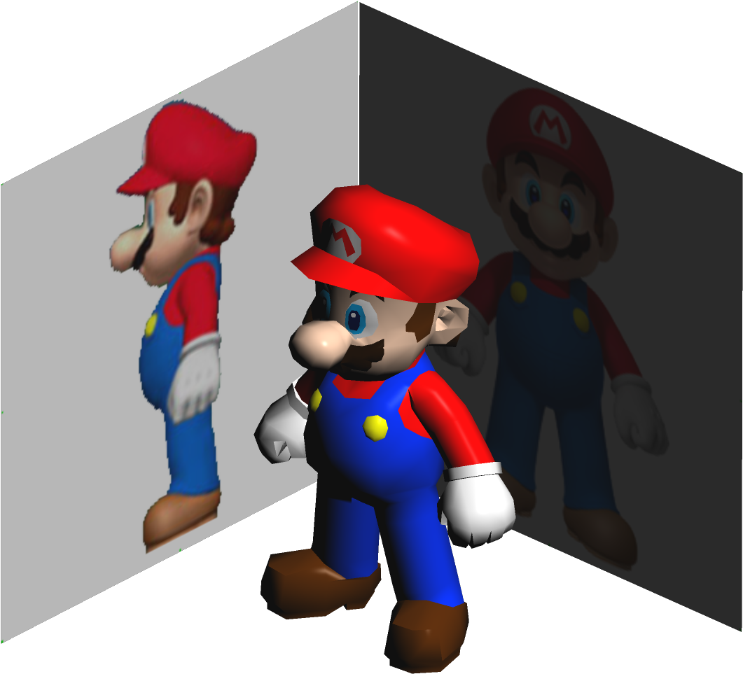 The - Paper Mario 3d Models (1280x1024), Png Download