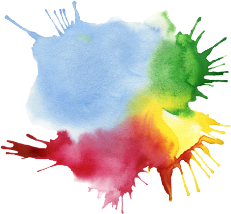 Art Print: Liliia's Abstract Color Watercolor Blot (500x500), Png Download