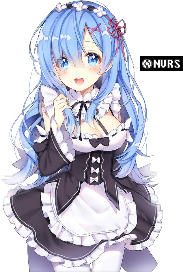 Ai Fan Rem X Ram Vào Đuê ~ - Re Zero Rem Long Hair (700x1019), Png Download