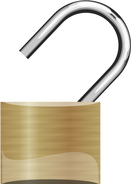 Unlock Padlock (552x598), Png Download