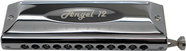 Harmo Angel 12 Chromatic Harmonica C (650x950), Png Download