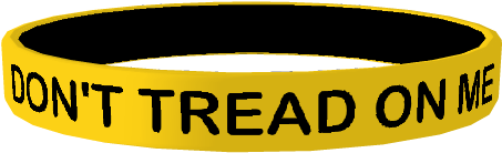 Don't Tread On Me - Silicone Wristband Dont Tread On Me (539x287), Png Download