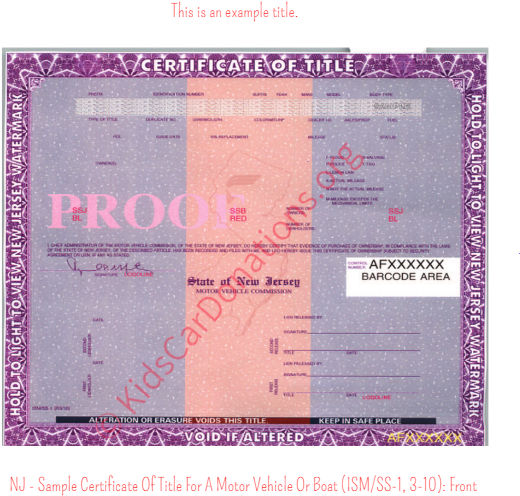 Donate Your Vehicle Below - Car Title (640x640), Png Download