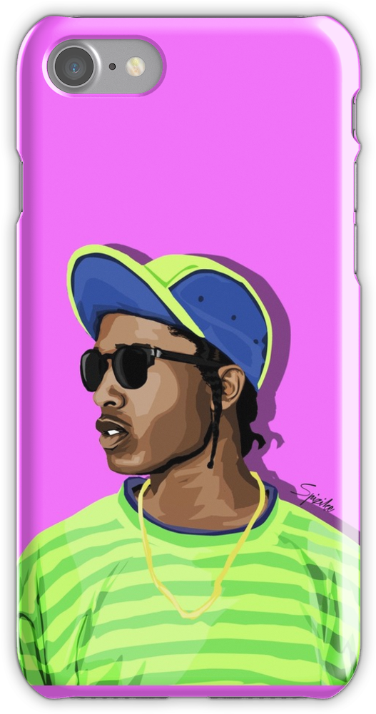 Asap Rocky Iphone 7 Snap Case Fresh Prince, Asap - Asap Rocky (fresh Prince Of Harlem) Scarf (750x1000), Png Download