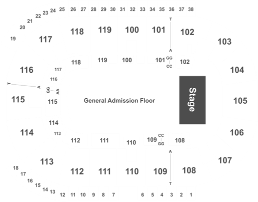 Ricoh Coliseum Wwe Seating Chart