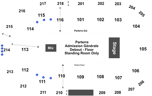 Ricoh Coliseum Seating Chart Wwe (525x350), Png Download