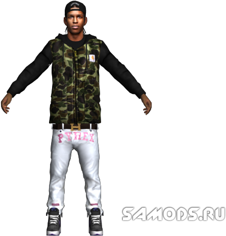 1375516725 Kbxpfm6 ] - Asap Rocky Gta Sa (640x480), Png Download