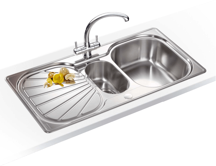 Franke Erica Inset Eux651 Stainless Steel Sink - Franke Eux651 965mm Wide Erica Inset Sink In Sta (691x531), Png Download