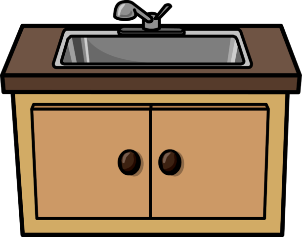 File - Kitchen Sink - Png - Clip Art Kitchen Sink (611x480), Png Download