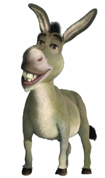 Cuz I M All Alone Donkey (450x757), Png Download