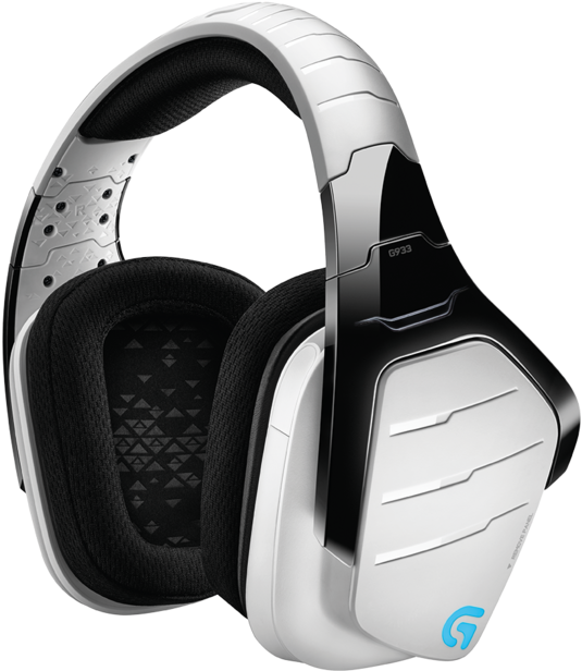 G933 G933 - Logitech G933 Artemis Spectrum Snow Wireless 7.1 Gaming (902x677), Png Download