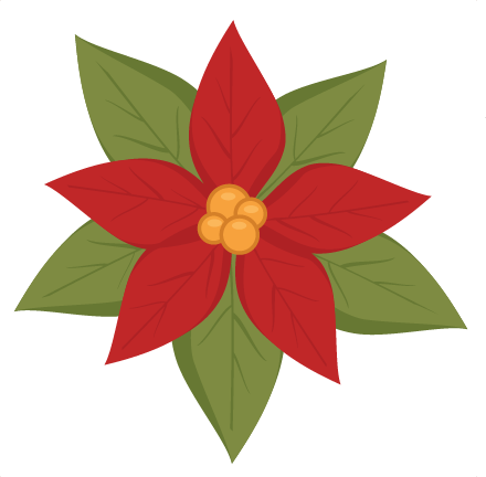 Poinsettia Svg Cutting File Christmas Svg Cut File - Poinsettia Svg Cutting File (440x432), Png Download
