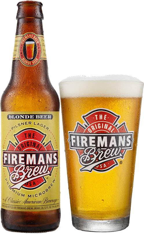 Blonde - Fireman's Brew Redhead Ale - Fireman's Brew, Inc. (550x832), Png Download