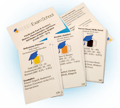 Beer Exam School Flashcards, Beer Styles Set - Brochure (400x361), Png Download