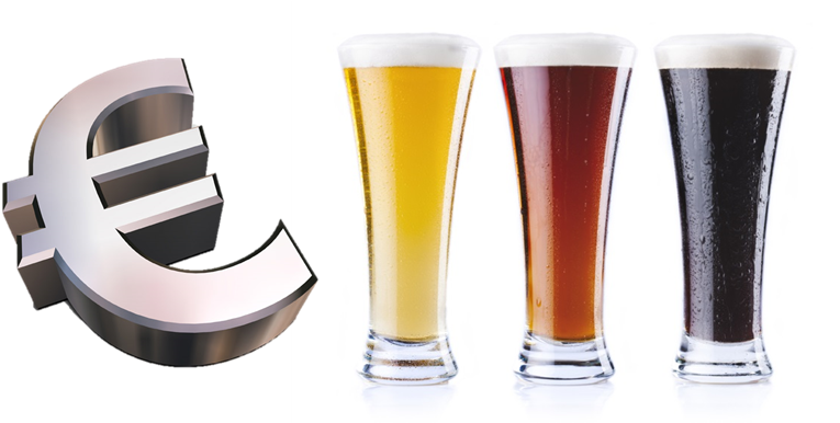 Beer-money - Euro Symbol (818x390), Png Download