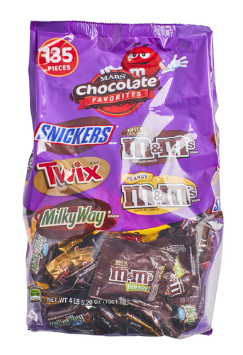 Mars® Chocolate Favorites - Mars Chocolate Favorites - 135 Pieces, 69.2 Oz Bag (500x500), Png Download