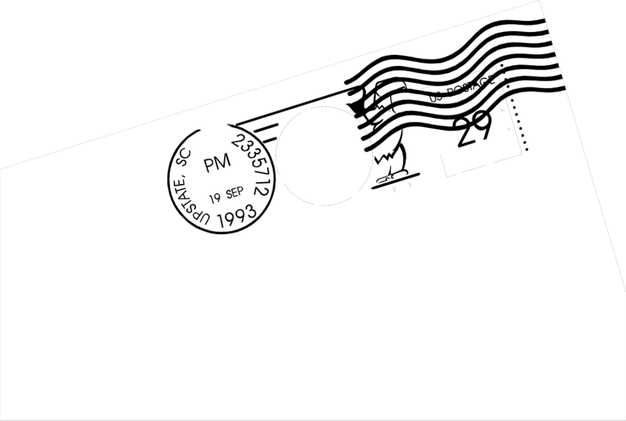 Postmark Clipart Paper Postmark Postage Stamps - Postage Stamp (900x606), Png Download