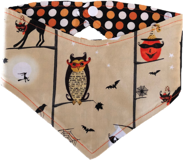 Josephine Grace Puppy Couture Deuce Bandana - Studio E Fabrics Studio E Cheeky Wee Pumpkins Halloween (844x1125), Png Download