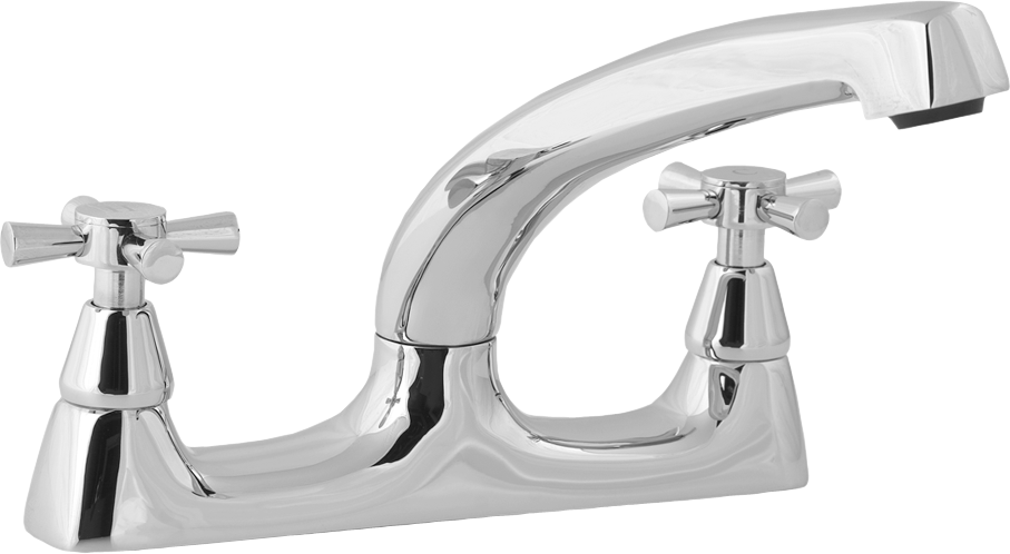 Milan105 - Deva Milan 105 Milan Sink Mixer Tap - Deck Mounted (907x498), Png Download