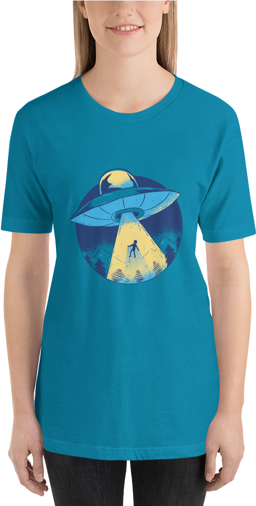 Ufo Spaceship Human Abduction Shirt T-shirts - Shirt (1000x1000), Png Download