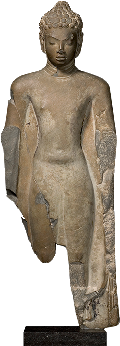 <em>standing Buddha</em>, Northern Thailand, Found - Chiang Mai (454x720), Png Download