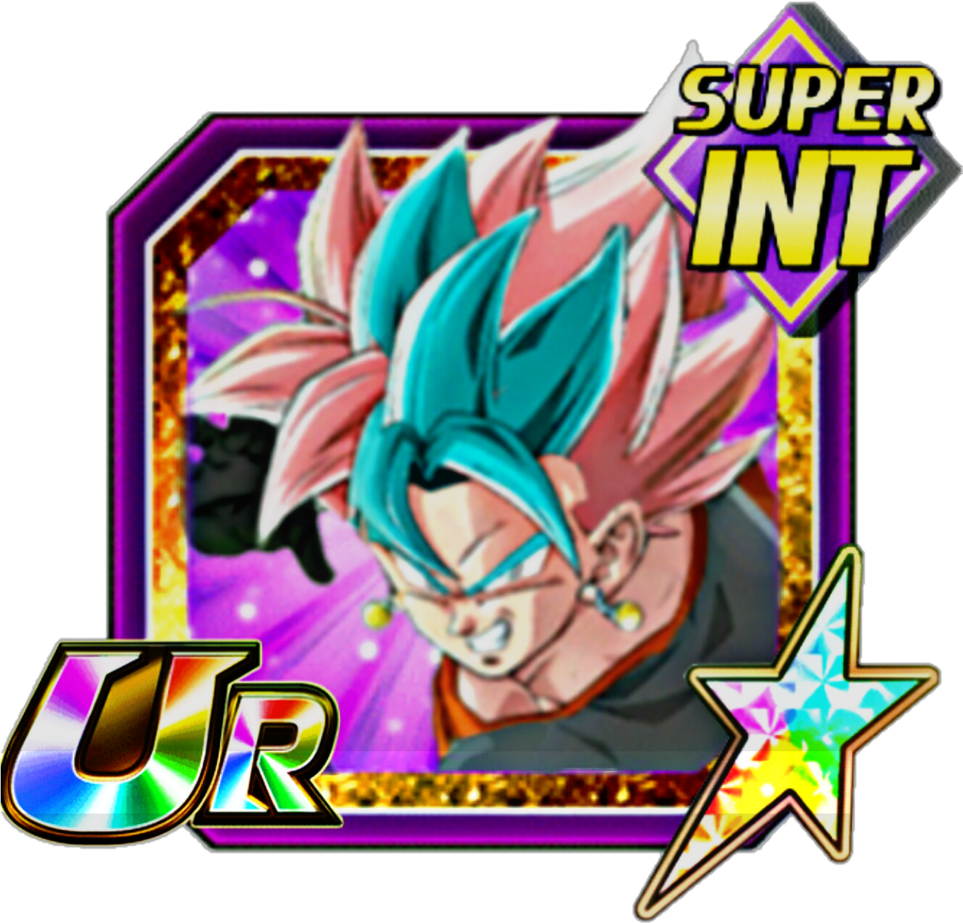 Super Saiyan God Ss Vegito (goku Black) - Dragon Ball Z Dokkan Battle Hit (1389x1343), Png Download