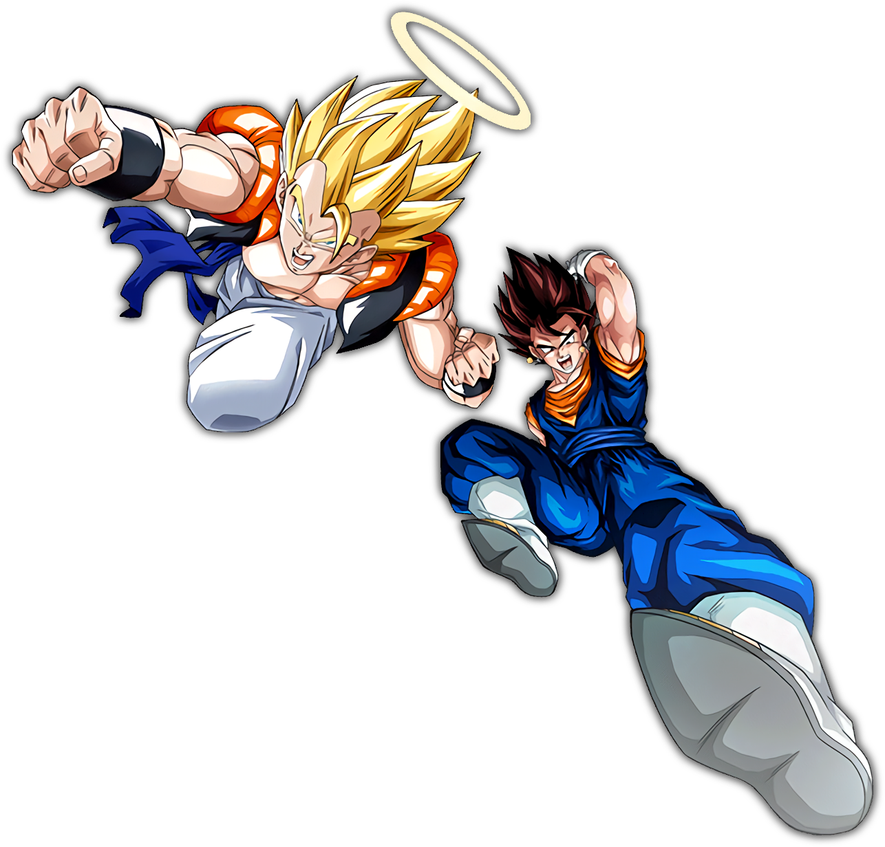 Supergogeta Vegito Action2 - Vegito Dokkan Png (1350x1275), Png Download