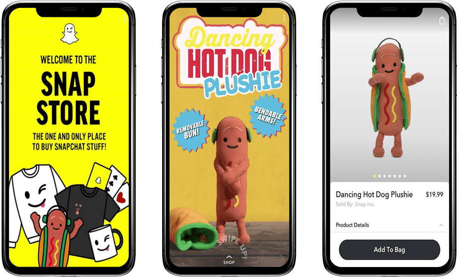 Wersm Snapchat Store Dancing Hot Dog - Mobile Phone (1024x687), Png Download