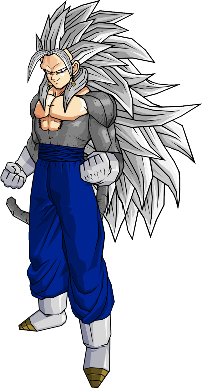 Vegetto Ssj5 V2 By Db Own Universe Arts D4dl0p1 2 - Super Saiyan 5 Vegito (646x1237), Png Download