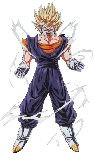 Super Vegito - Super Saiyan Trunks Fighting (310x499), Png Download