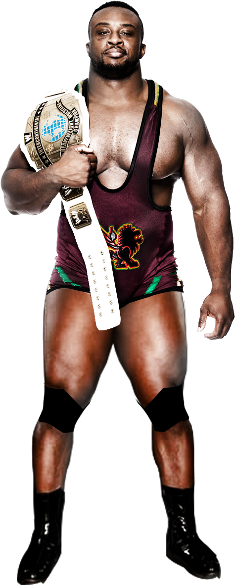 All Wwe Intercontinental Champs Ranked - Big E Langston Intercontinental Champion (475x1183), Png Download