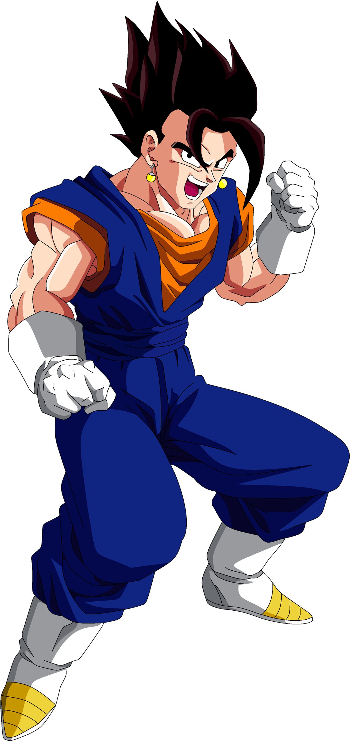 Vegito / Vegetto - Goku E Vegeta Fusão (350x502), Png Download