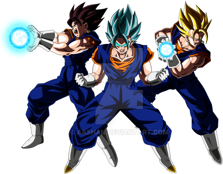 Vegito Trio - Vegito Ssjb Png (800x600), Png Download