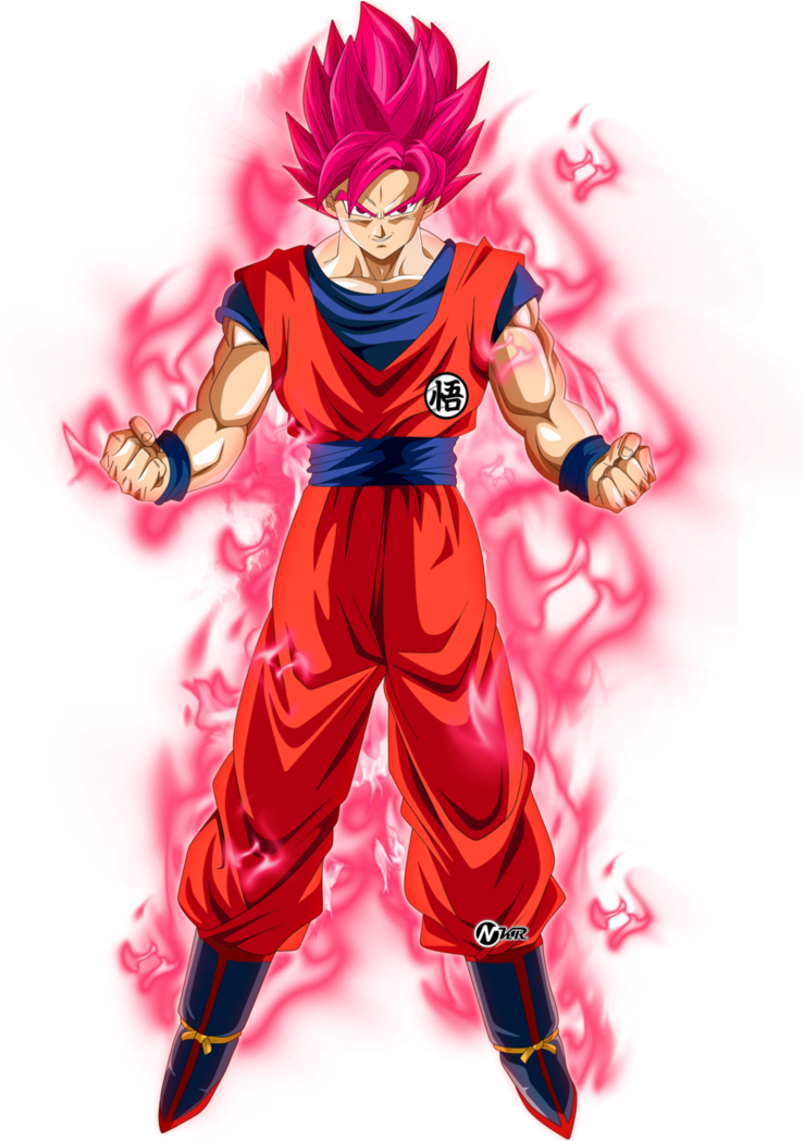 Goku Ssj Rojo Kaioken By Naironkr On Deviantart - Dragon Ball Super Goku Ssj Red (762x1048), Png Download
