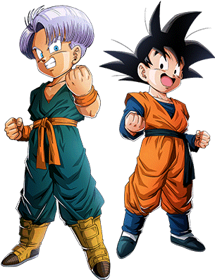 Lr Goten And Trunks - Goten And Trunks Png (426x568), Png Download