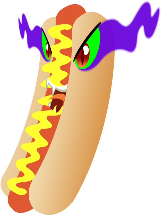 Shadowthewerewolf, Deliciously Evil, Food, Hot Dog - Artist (1162x1024), Png Download