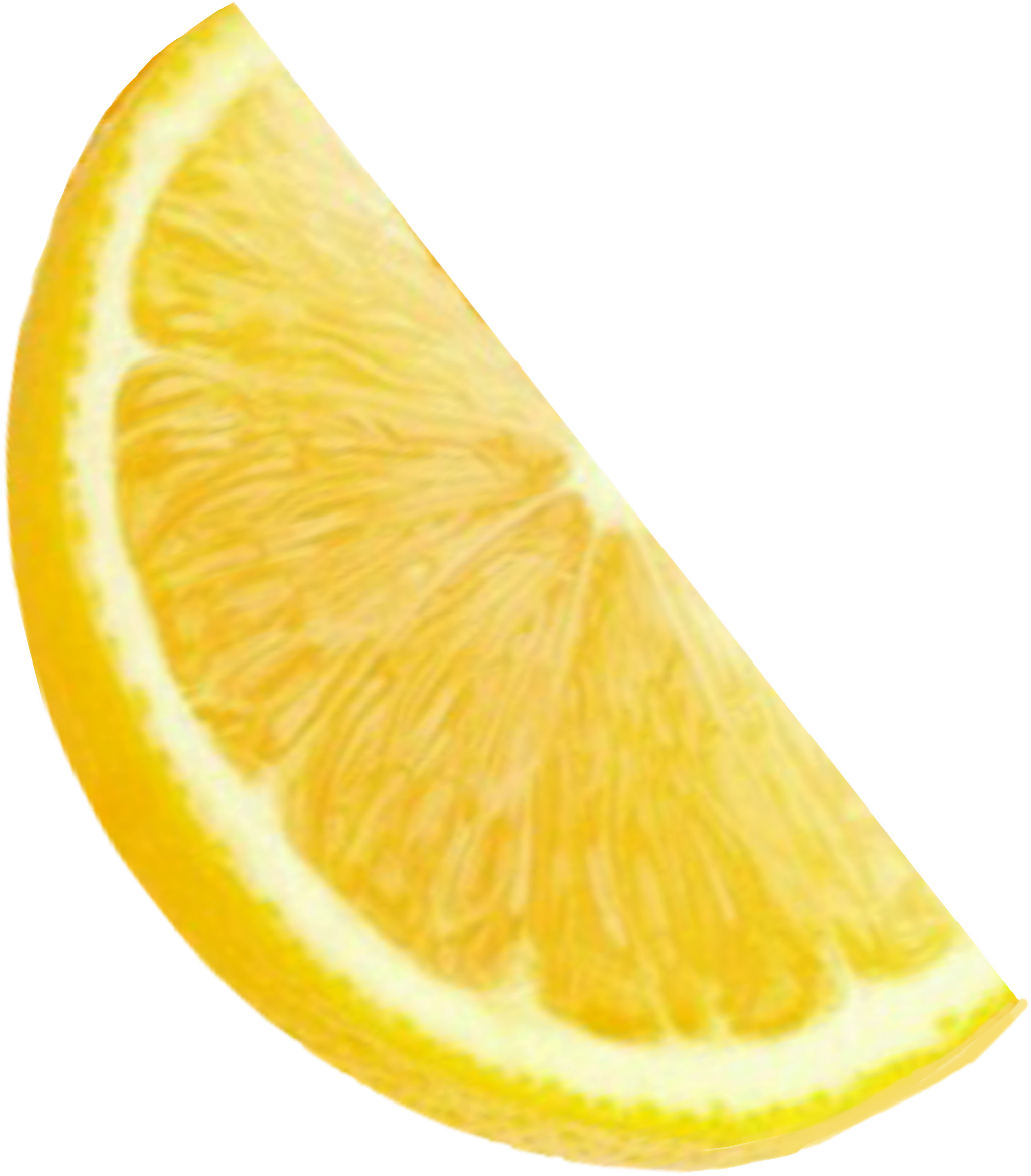 Lemon Lemonade Orange Slice Yellow Friut Yummy Bright - Lemon (1024x1168), Png Download