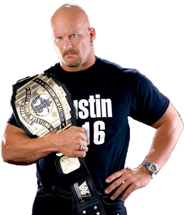 Stone Cold Intercontinental Champion (618x695), Png Download